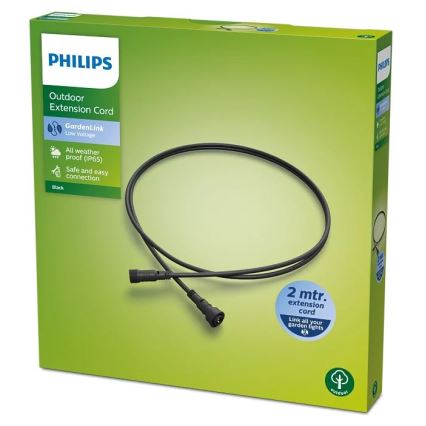 Philips - Vonkajší predlžovací kábel  kabel 2m IP65