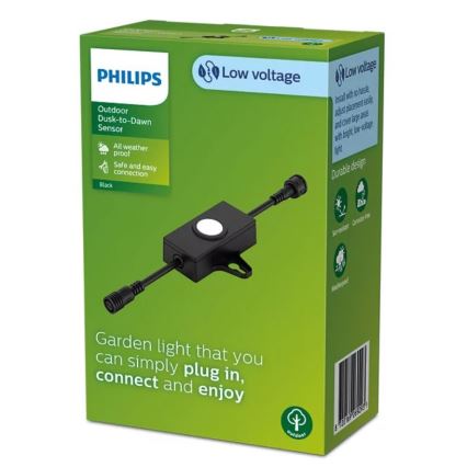 Philips - Vonkajší senzor súmraku s časovačom GARDENLINK 24V IP67