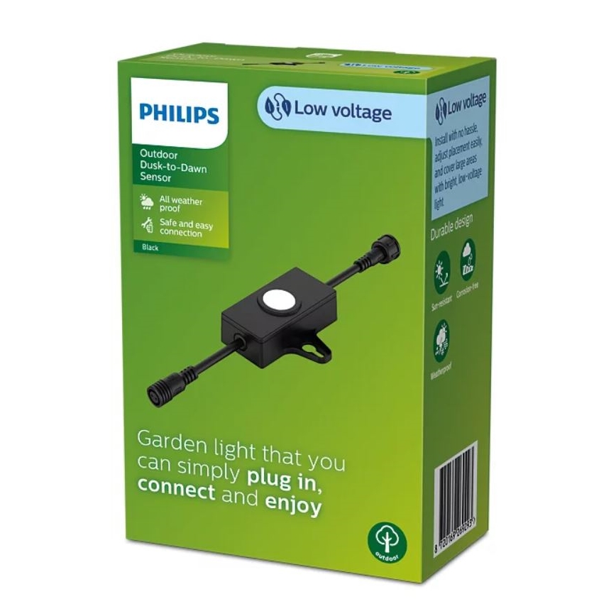 Philips - Vonkajší senzor súmraku s časovačom GARDENLINK 24V IP67