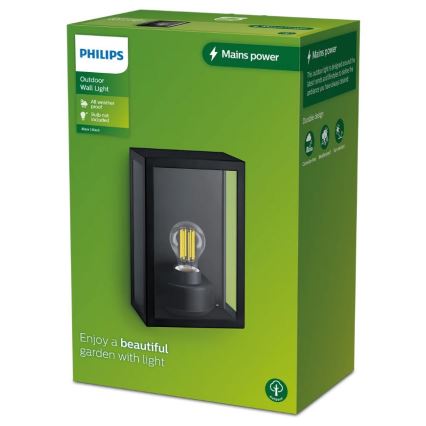 Philips - Vonkajšie nástenné svietidlo ALZOR 1xE27/25W/230V IP44