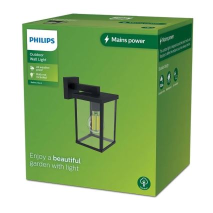 Philips - Vonkajšie nástenné svietidlo BELLINI 1xE27/25W/230V IP44