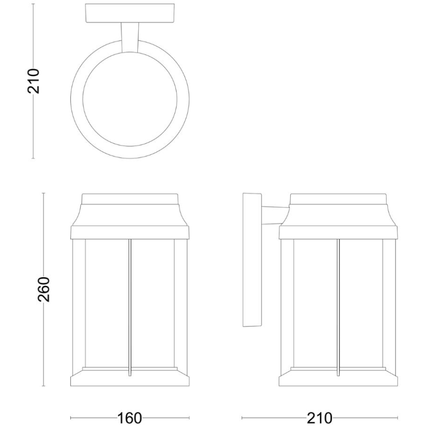 Philips - Vonkajšie nástenné svietidlo BELLINI 1xE27/25W/230V IP44