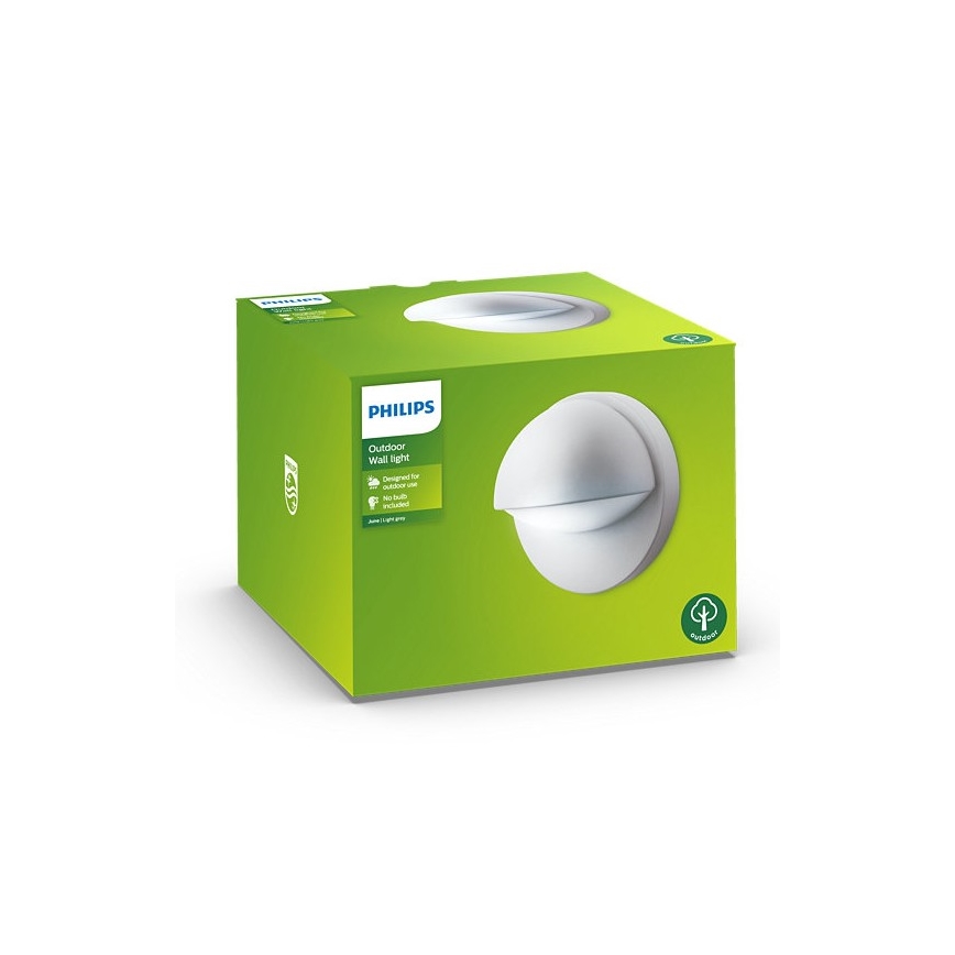 Philips - Vonkajšie nástenné svietidlo JUNE 1xE27/12W/230V IP44