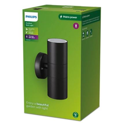 Philips - Vonkajšie nástenné svietidlo KYLIS 2xGU10/25W/230V IP44