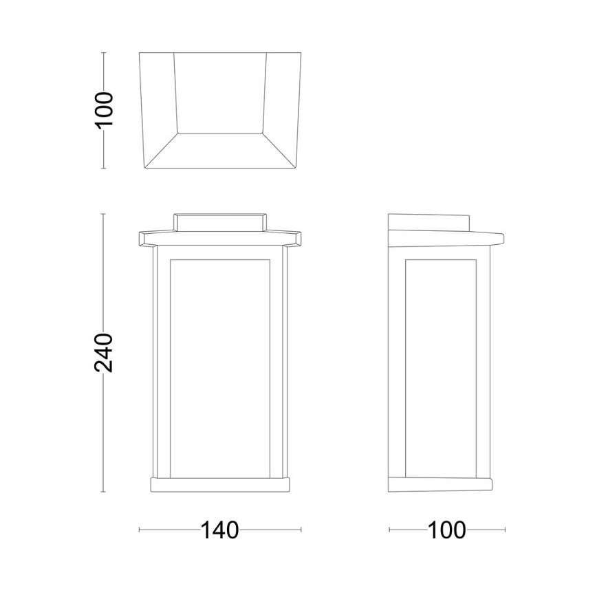 Philips - Vonkajšie nástenné svietidlo MIRTH 1xE27/25W/230V IP44
