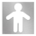Piktogram Muži 12x12 cm nerez/strieborná