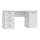 Písací stôl ARENO biely