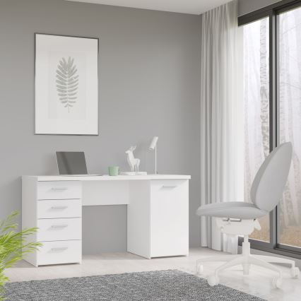 Písací stôl ARENO biely