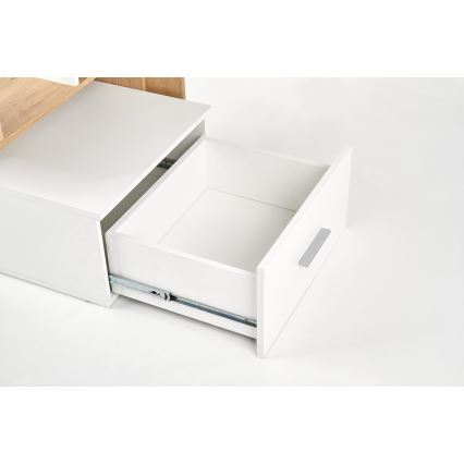 Písací stôl GORA dub/biela