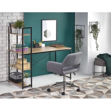 Písací stôl SERENOR čierna/dub sonoma