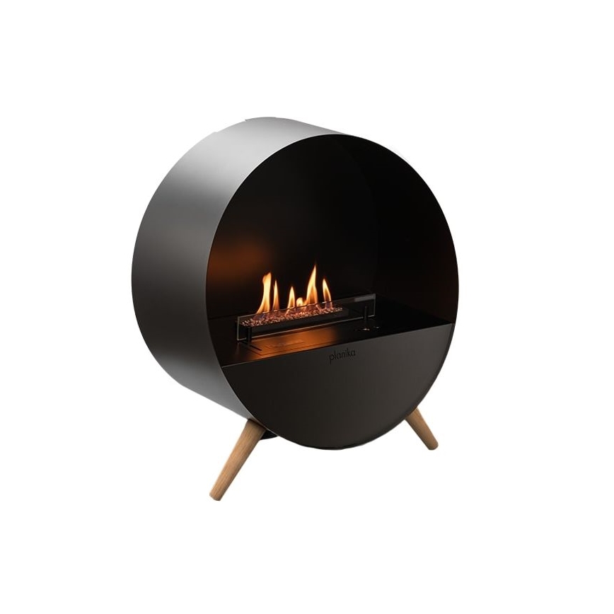 Planika - BIO krb na diaľkové ovládanie 72,6x65 cm 2,5kW/230V čierna