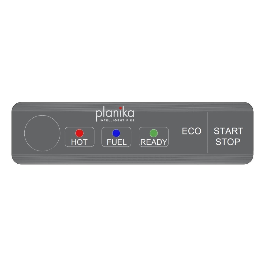 Planika - Vstavaný BIO krb na diaľkové ovládanie 19,1x38 cm 2,5kW/230V čierna