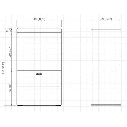 Planika - Krb na vodnú paru na diaľkové ovládanie 83x48 cm 125W/230V čierna