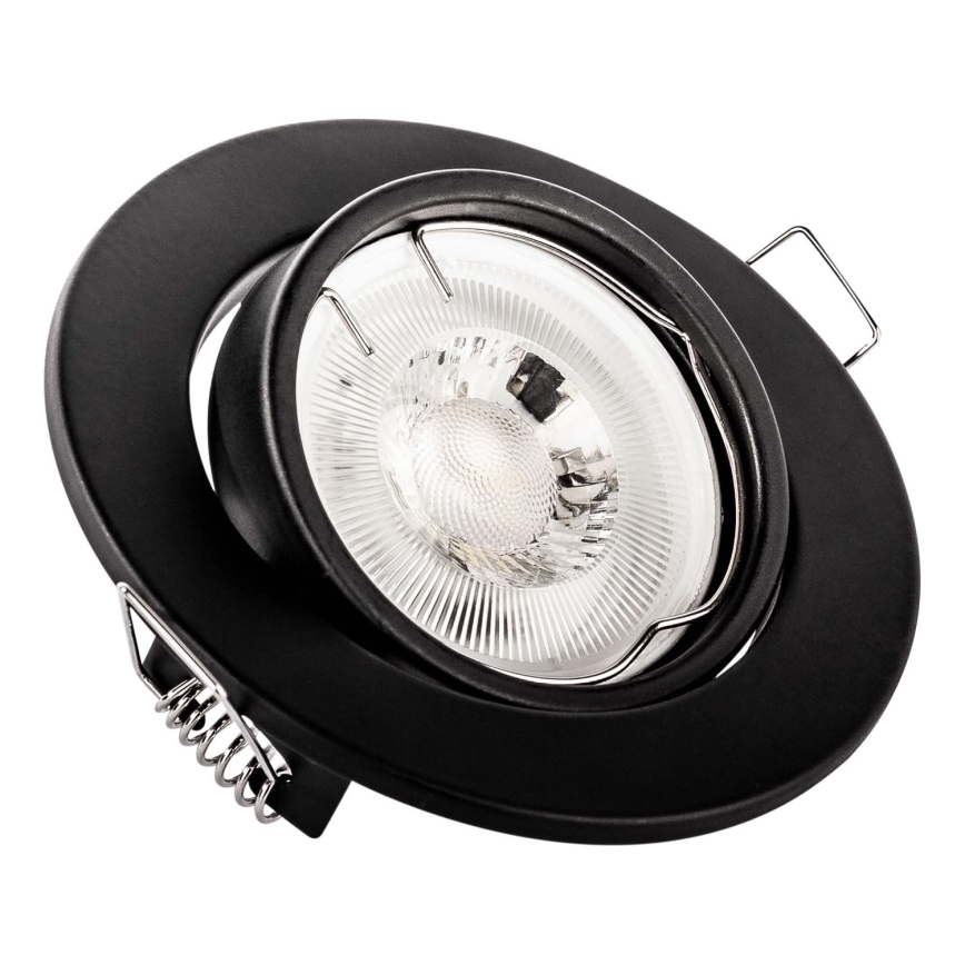 Podhľadové svietidlo 1x GU10/MR16/10W/230V, priemer 9 cm, čierne