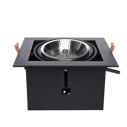 Podhľadové svietidlo PLAZA AR111 1xGU10/12W/230V čierna