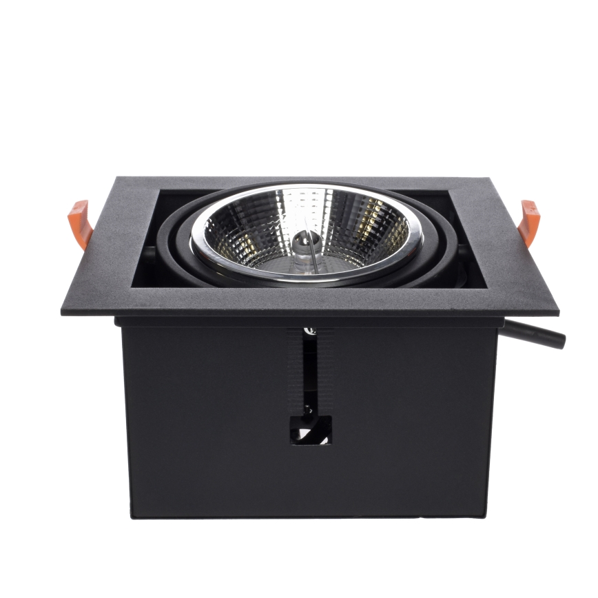 Podhľadové svietidlo PLAZA AR111 1xGU10/12W/230V čierna