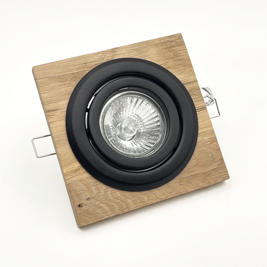 Podhľadové svietidlo TOBBY 1xG9/20W/230V 11,5x11,5 cm dub/čierna