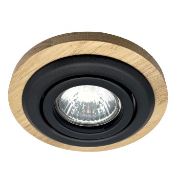 Podhľadové svietidlo TOBBY 1xG9/20W/230V pr. 11,5 cm dub/čierna