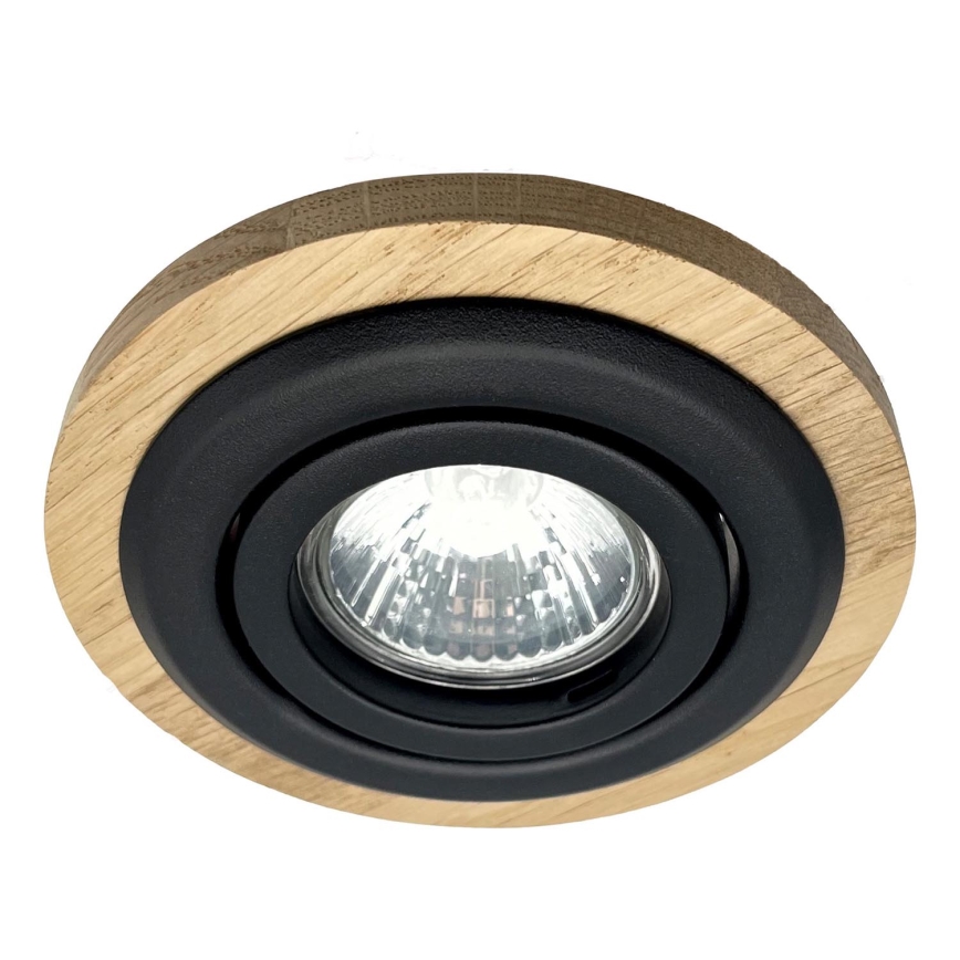 Podhľadové svietidlo TOBBY 1xG9/20W/230V pr. 11,5 cm dub/čierna