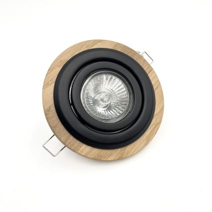 Podhľadové svietidlo TOBBY 1xG9/20W/230V pr. 11,5 cm dub/čierna