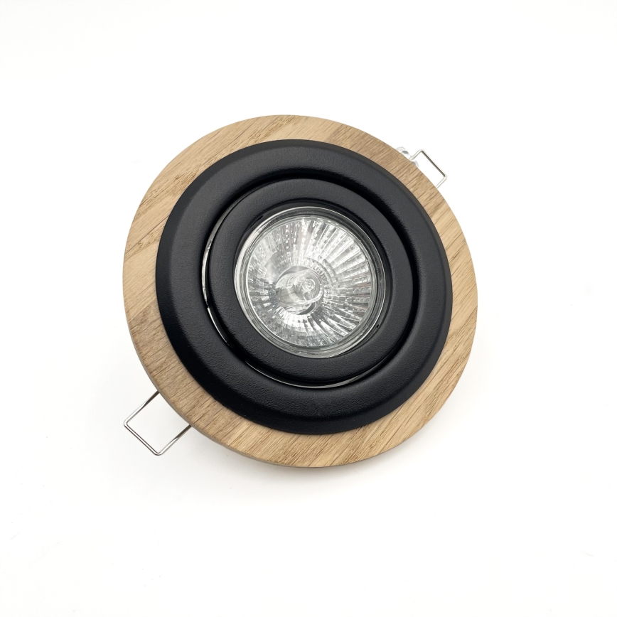 Podhľadové svietidlo TOBBY 1xG9/20W/230V pr. 11,5 cm dub/čierna