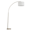 Podlahová lampa ZENITH 1xE27/15W/230V matný chróm/biela