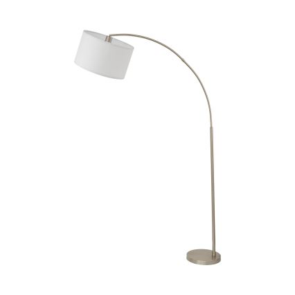 Podlahová lampa ZENITH 1xE27/15W/230V matný chróm/biela
