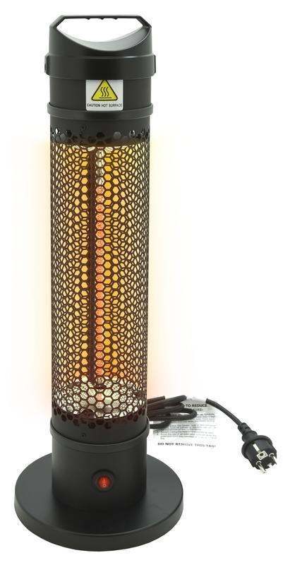 Podlahový infražiarič 1000W/230V IP44 čierna