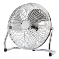 Podlahový ventilátor, 45 cm, 3 rýchlosti, lesklý chróm, 140W