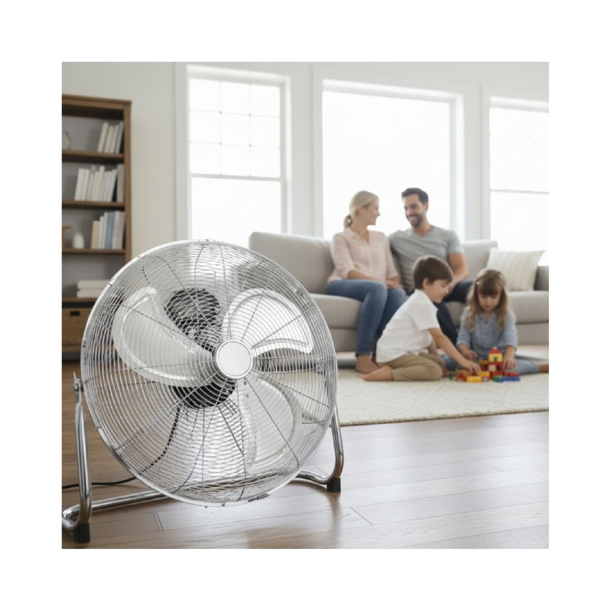 Podlahový ventilátor VIENTO 200W/230V lesklý chróm