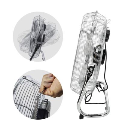 Podlahový ventilátor VIENTO 200W/230V lesklý chróm