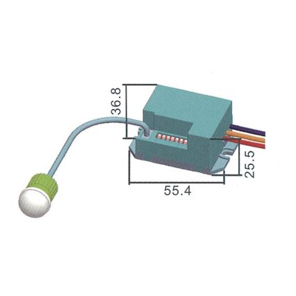 Pohybový infra senzor PIR B 800W/230V