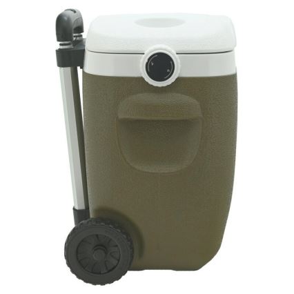 Pojazdný chladiaci box 16 l zelený