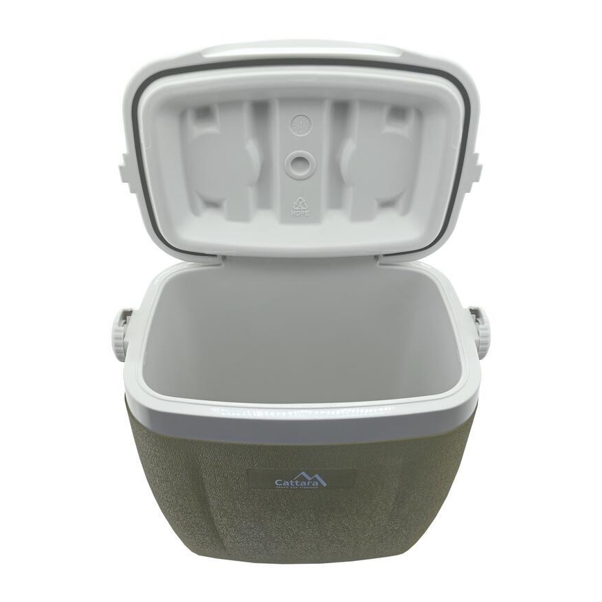 Pojazdný chladiaci box 16 l zelený