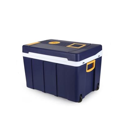 Pojazdný chladiaci box 60 W, 230/12 V, 50 l modrá/žltá
