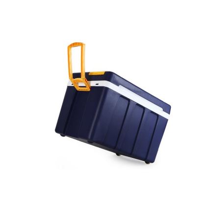 Pojazdný chladiaci box 60 W, 230/12 V, 50 l modrá/žltá