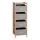 Policový regál s boxami REG 83x28 cm béžová