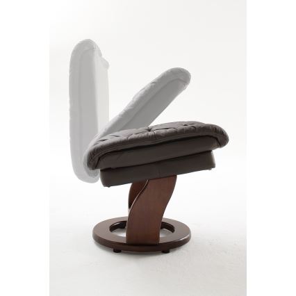 Polohovacie kreslo HABI hnedé/orech