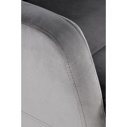 Polohovateľné kreslo FELIPE sivé