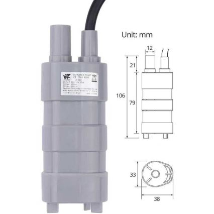 Ponorné čerpadlo 12 V, 600 l/h