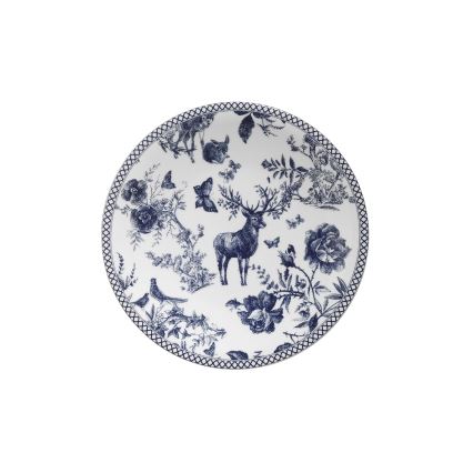 Porcelánová jedálenská súprava 24 ks biela/modrá