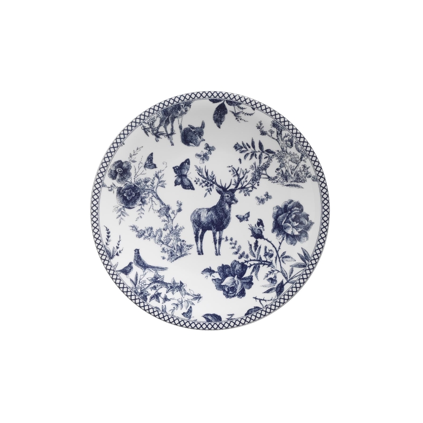 Porcelánová jedálenská súprava 24 ks biela/modrá