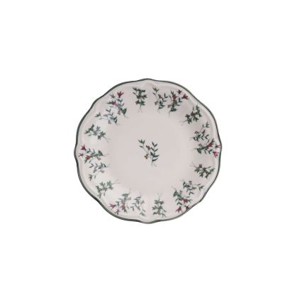 Porcelánová jedálenská súprava 24 ks, biela/zelená