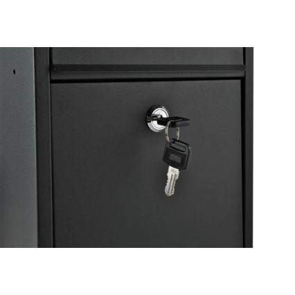 Poštová schránka 21,7x32 cm čierna