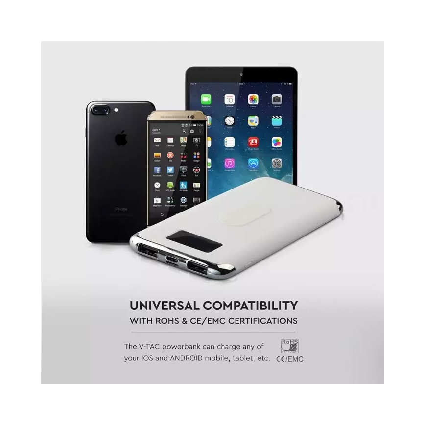 Power Bank 10 000 mAh/3,7V s bezdrôtovým nabíjaním