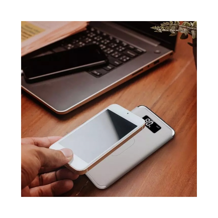Power Bank 10 000 mAh/3,7V s bezdrôtovým nabíjaním