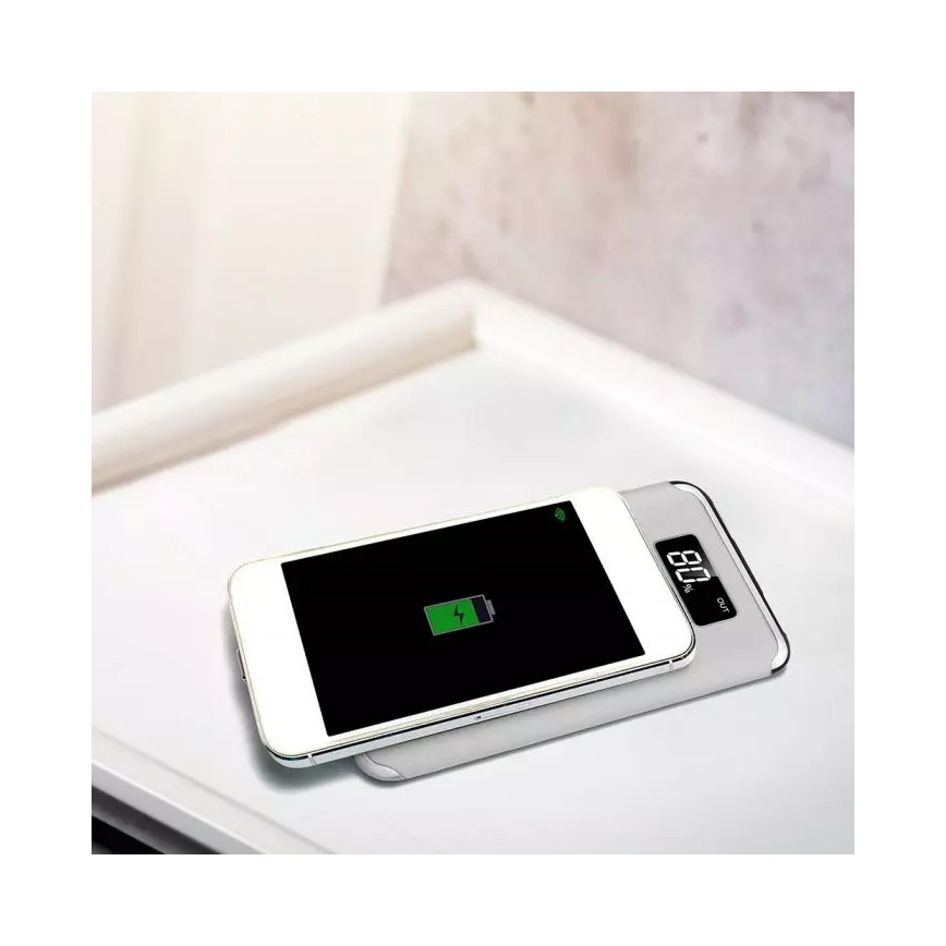 Power Bank 10 000 mAh/3,7V s bezdrôtovým nabíjaním