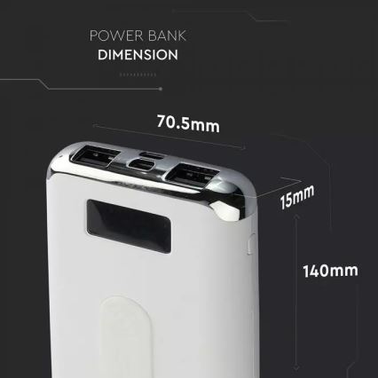 Power Bank 10 000 mAh/3,7V s bezdrôtovým nabíjaním