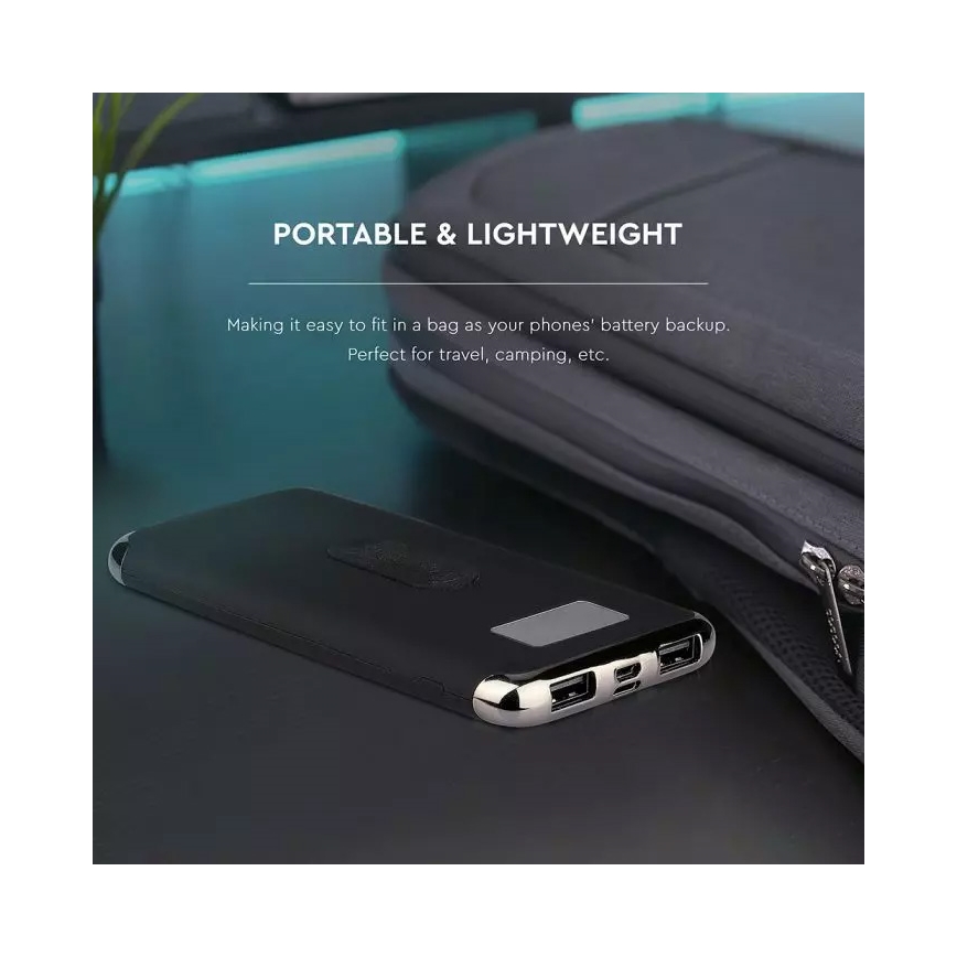 Power Bank 10 000 mAh/3,7V s bezdrôtovým nabíjaním
