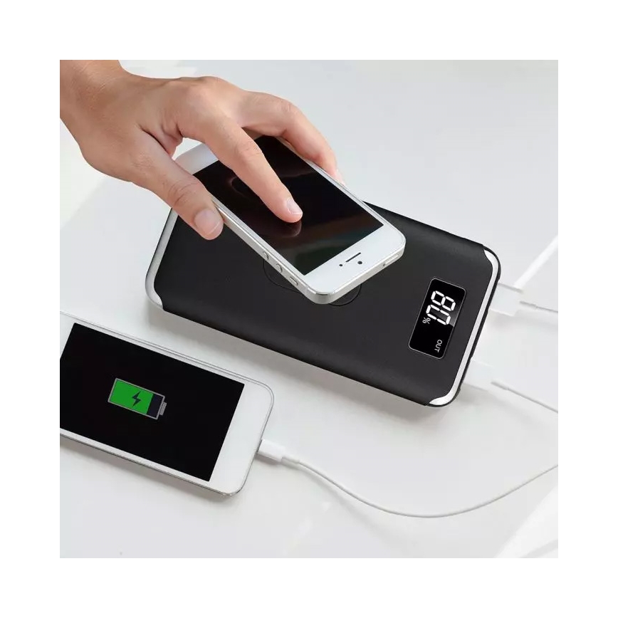 Power Bank 10 000 mAh/3,7V s bezdrôtovým nabíjaním